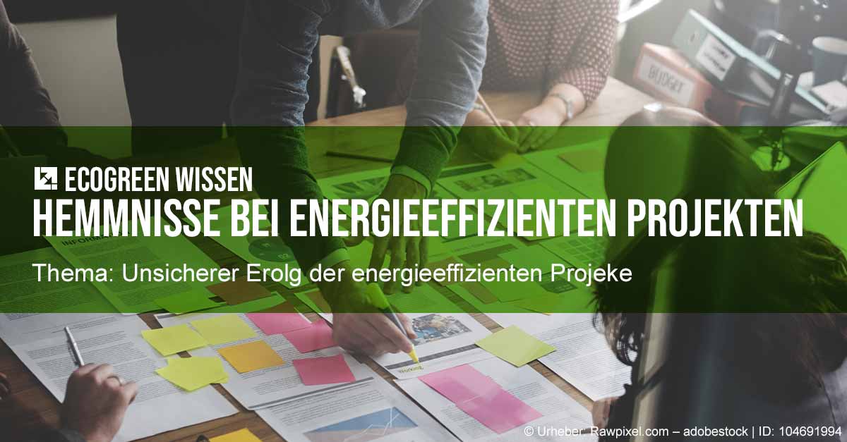Hemmnisse bei energieeffizienten Projekten ecogreen Wissen