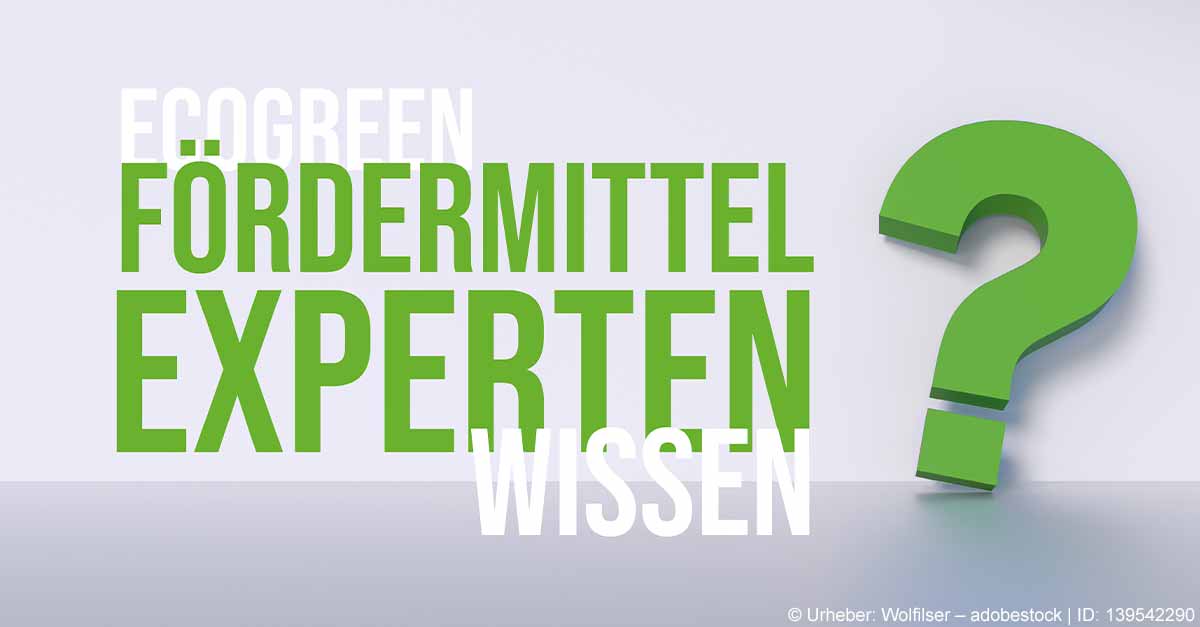 ecoreen Wissen Fördermittelexperten ecogreen Wissen