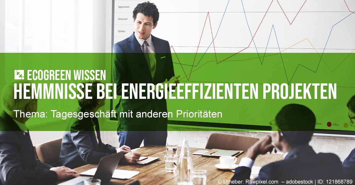 ecogreen Wissen Hemmnisse Hemmnis keine Zeit Energieeffizienz