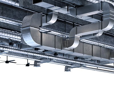 Industrieller Ventilator für Lüftung und Absaugung in technischen Anlagen