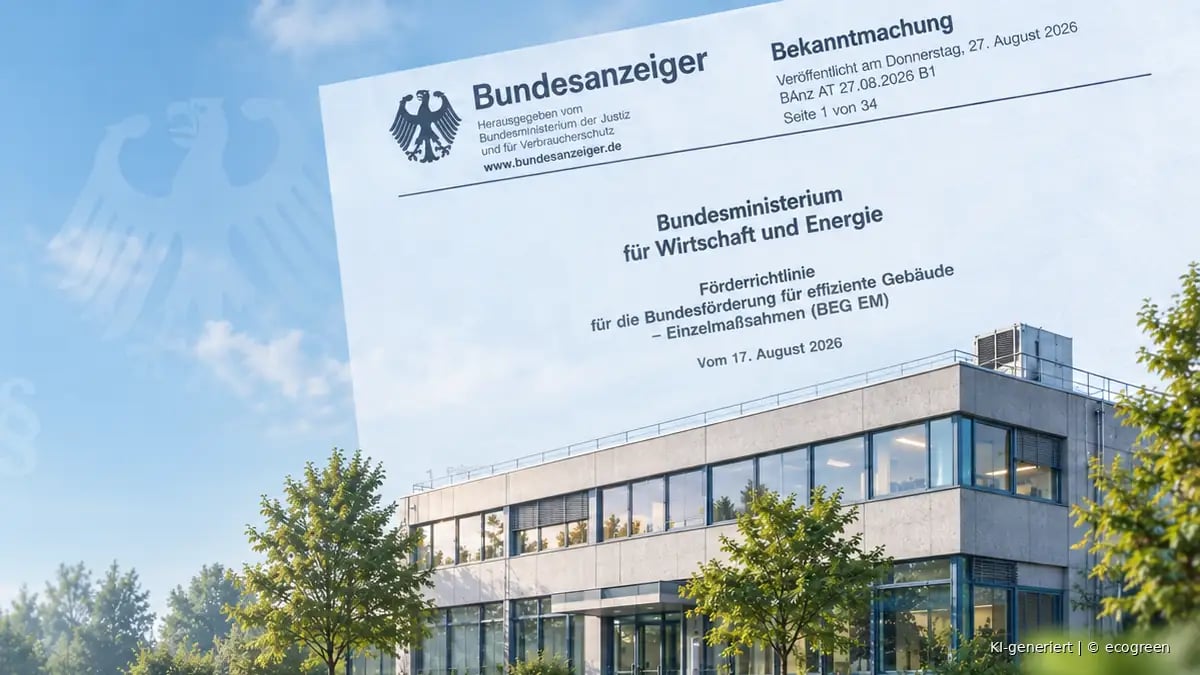 BEG-Reform 2026 für Einzelmaßnahmen an einem gewerblichen Nichtwohngebäude