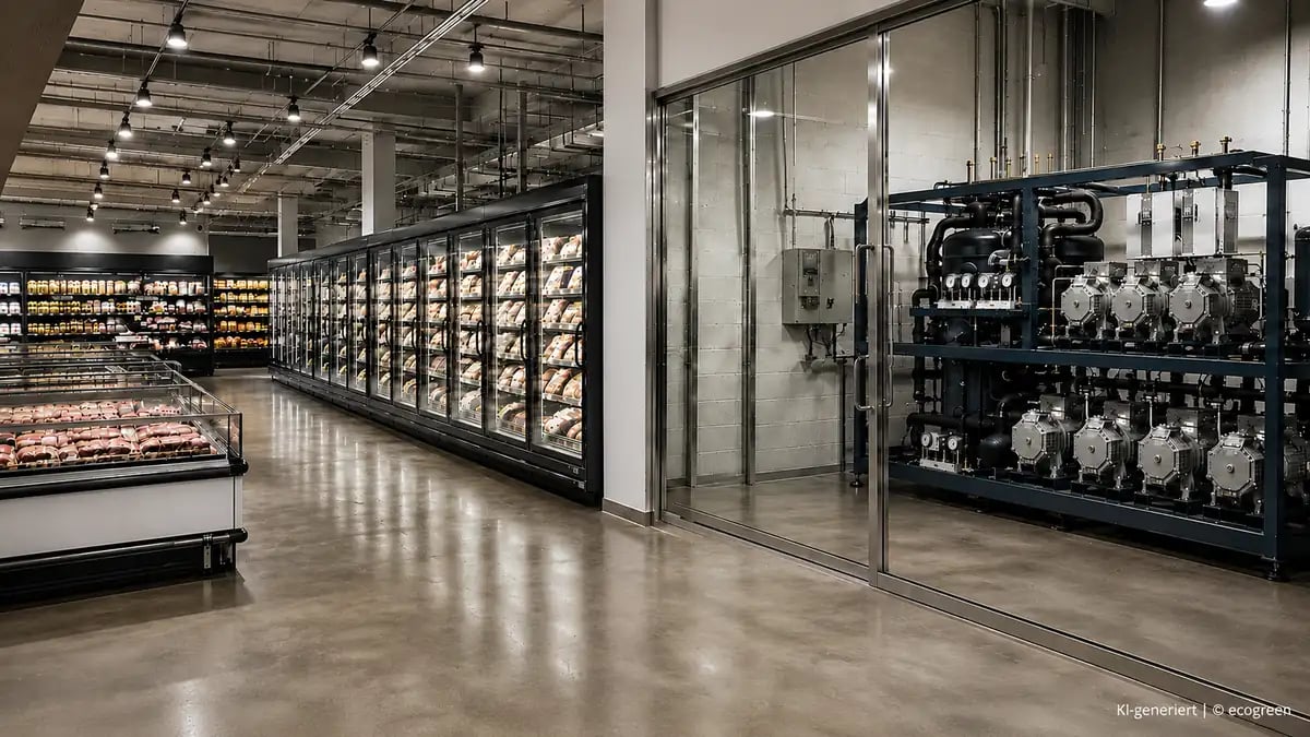 Supermarkt Kälteanlage mit CO2 Kältemittel LEG