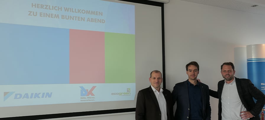 Fördermittel ecogreen Energie bunter Abend