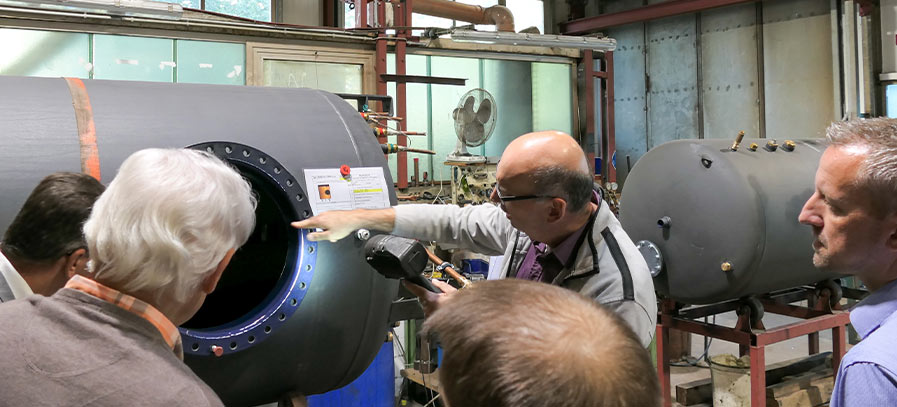 Fördermittel Produktionsrundgang bunter Abend