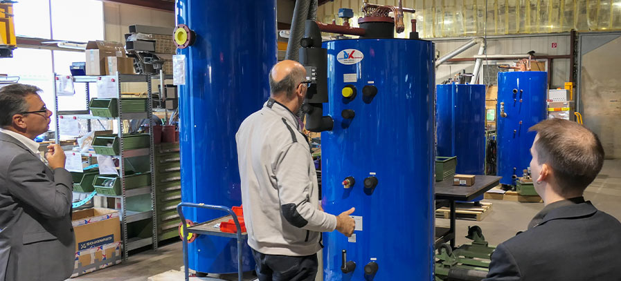 Produktion Kaltwasserbereiter Förderung